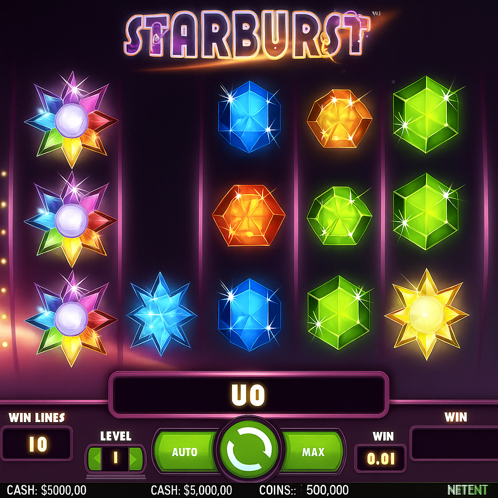 BassBet - Starburst Slot - NetEnt